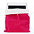 Housse Pochette Velour Tissu pour Apple iPad Pro 11 (2020) Rose Rouge