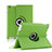 Housse Portefeuille Cuir Rotatif pour Apple iPad 2 Vert