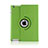 Housse Portefeuille Cuir Rotatif pour Apple iPad 2 Vert Petit