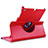 Housse Portefeuille Cuir Rotatif pour Apple iPad Mini 2 Rouge