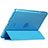 Housse Portefeuille Livre Cuir L01 pour Apple New iPad 9.7 (2017) Bleu Ciel Petit