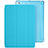 Housse Portefeuille Livre Cuir L01 pour Apple New iPad 9.7 (2017) Bleu Ciel Petit