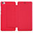 Housse Portefeuille Livre Cuir L01 pour Xiaomi Mi Note Rouge Petit