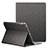 Housse Portefeuille Livre Cuir L02 pour Apple iPad 2 Noir