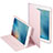 Housse Portefeuille Livre Cuir L03 pour Apple iPad Mini Rose Petit