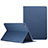 Housse Portefeuille Livre Cuir L04 pour Apple iPad Mini 4 Bleu