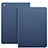 Housse Portefeuille Livre Cuir L04 pour Apple iPad Mini 4 Bleu Petit