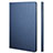 Housse Portefeuille Livre Cuir L04 pour Apple iPad Mini 4 Bleu Petit