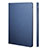 Housse Portefeuille Livre Cuir L04 pour Apple iPad Mini Bleu Petit