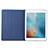 Housse Portefeuille Livre Cuir L04 pour Apple iPad Mini Bleu Petit