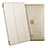 Housse Portefeuille Livre Cuir pour Apple iPad Air Or Petit