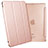 Housse Portefeuille Livre Cuir pour Apple iPad Pro 12.9 (2017) Or Rose Petit