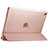 Housse Portefeuille Livre Cuir pour Apple iPad Pro 12.9 (2017) Or Rose Petit