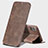 Housse Portefeuille Livre Cuir pour Apple iPhone Xs Marron