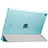 Housse Portefeuille Livre Cuir pour Apple New iPad 9.7 (2018) Bleu Ciel Petit