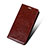 Housse Portefeuille Livre Cuir pour Huawei Honor X5 Marron Petit