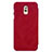 Housse Portefeuille Livre Cuir pour Samsung Galaxy C7 (2017) Rouge Petit