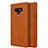 Housse Portefeuille Livre Cuir pour Samsung Galaxy Note 9 Marron Petit