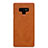 Housse Portefeuille Livre Cuir pour Samsung Galaxy Note 9 Marron Petit