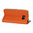 Housse Portefeuille Livre Cuir pour Samsung Galaxy S7 G930F G930FD Orange Petit