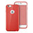 Housse Silicone avec Trou Souple Couleur Unie pour Apple iPhone 6 Plus Rouge