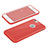 Housse Silicone avec Trou Souple Couleur Unie pour Apple iPhone 6 Plus Rouge Petit