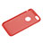 Housse Silicone avec Trou Souple Couleur Unie pour Apple iPhone 6 Plus Rouge Petit