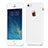 Housse Silicone avec Trou Souple Couleur Unie pour Apple iPhone SE Blanc