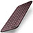 Housse Silicone Gel Motif Cuir W02 pour Apple iPhone 6 Plus Marron