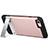 Housse Silicone Gel Souple Couleur Unie avec Support pour Apple iPhone 7 Rose Petit