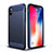 Housse Silicone Souple Mat pour Apple iPhone Xs Bleu