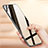 Housse Silicone Souple Miroir W04 pour Apple iPhone 8 Plus Noir Petit