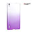 Housse Transparente Rigide Degrade pour Huawei Ascend P7 Violet