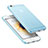 Housse Ultra Fine Mat Rigide Transparente pour Apple iPhone 6 Bleu Ciel Petit