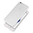 Housse Ultra Fine Mat Silicone Souple Transparente pour Apple iPhone 6S Blanc Petit