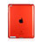 Housse Ultra Fine Silicone Souple Transparente pour Apple iPad 3 Rouge