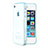 Housse Ultra Fine Silicone Souple Transparente pour Apple iPhone 4 Bleu Ciel Petit