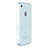 Housse Ultra Fine Silicone Souple Transparente pour Apple iPhone 4 Bleu Ciel Petit