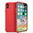 Housse Ultra Fine TPU Souple 360 Degres pour Apple iPhone X Rouge Petit