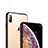 Housse Ultra Fine TPU Souple Transparente C06 pour Apple iPhone Xs Noir Petit