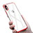 Housse Ultra Fine TPU Souple Transparente C16 pour Apple iPhone Xs Rouge