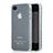 Housse Ultra Fine TPU Souple Transparente Mat pour Apple iPhone 4 Blanc Petit