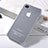 Housse Ultra Fine TPU Souple Transparente Mat pour Apple iPhone 4 Blanc Petit