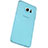 Housse Ultra Fine TPU Souple Transparente T04 pour Samsung Galaxy S6 Edge+ Plus SM-G928F Bleu Petit