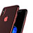 Housse Ultra Fine TPU Souple Transparente T06 pour Apple iPhone X Rouge Petit