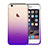 Housse Ultra Fine Transparente Souple Degrade pour Apple iPhone 6S Plus Violet Petit