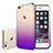 Housse Ultra Fine Transparente Souple Degrade pour Apple iPhone 6S Plus Violet Petit