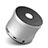 Mini Haut Parleur Enceinte Portable Sans Fil Bluetooth Haut-Parleur S04 Argent