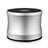 Mini Haut Parleur Enceinte Portable Sans Fil Bluetooth Haut-Parleur S04 Argent Petit