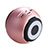 Mini Haut Parleur Enceinte Portable Sans Fil Bluetooth Haut-Parleur S22 Or Rose Petit